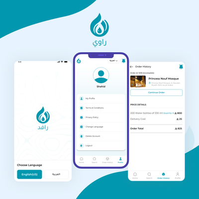 Water Donation Mobile App - Application mobile