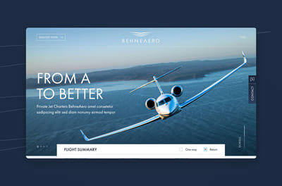 Webdesign BehneAero - Website Creation