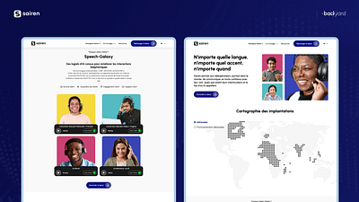 Site de génération de lead pour IA : Sairen - Création de site internet