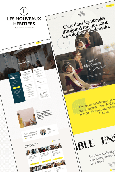 Les Nouveaux Héritiers - Création de site internet