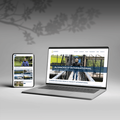 Custom Website Development for AJ Hackett International - Webseitengestaltung