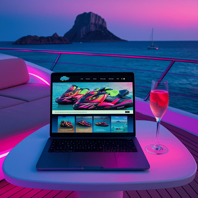 Jetislarent | Web corporativa para alquiler náutico en Ibiza - Website Creation