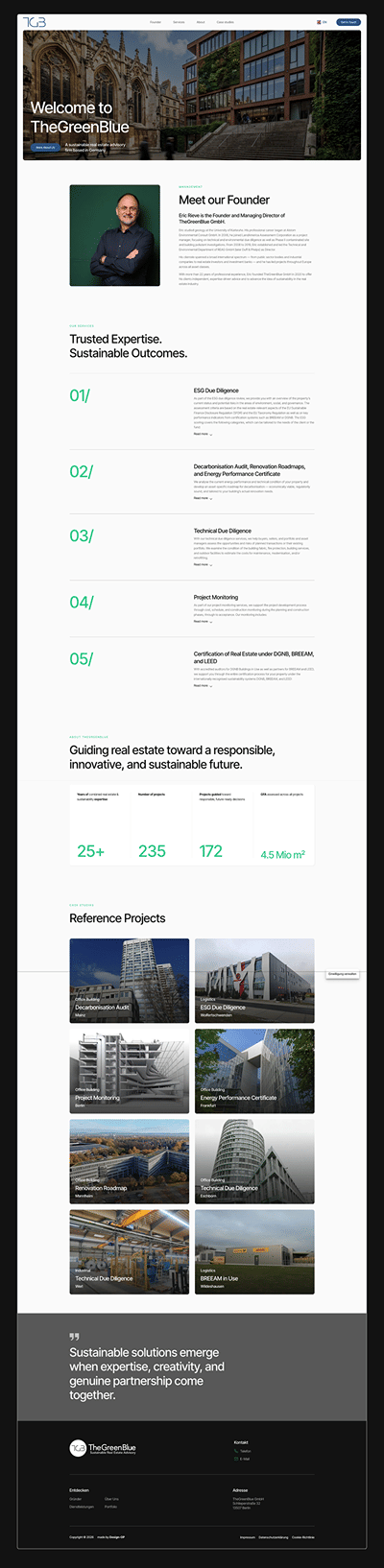 TheGreenBlue - Webseitengestaltung
