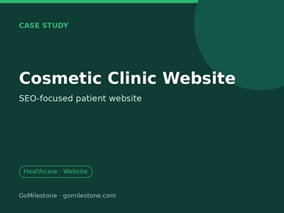 SEO-Focused Website for a Cosmetic & Aesthetic Clinic - Création de site internet