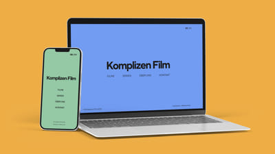 Web-Design & Entwicklung für Komplizen Film - Image de marque & branding