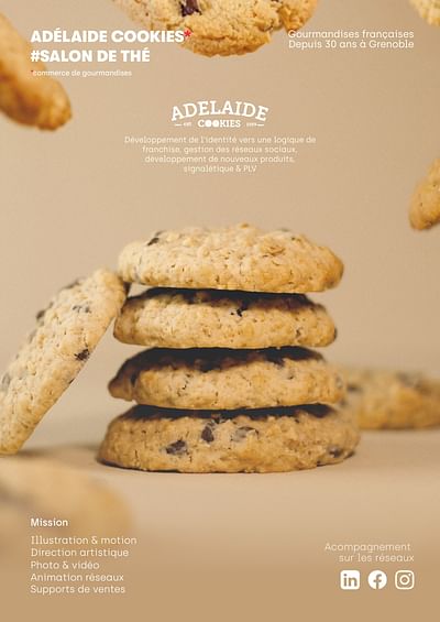 Partir en Franchise - Adélaide Cookies - Design & graphisme