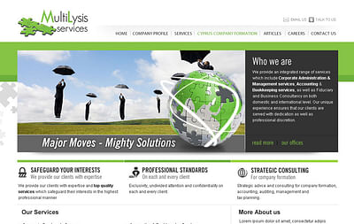 Multilysis Services - Ontwerp