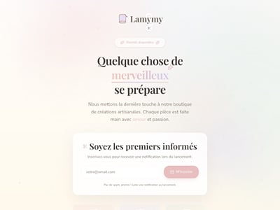 Lamymy : site e-commerce pour une marque artisanale - E-commerce