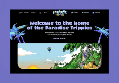 Paradise Trippies - Application web