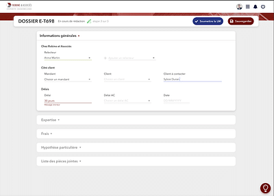 Application métier : estimation immobilière - Webseitengestaltung