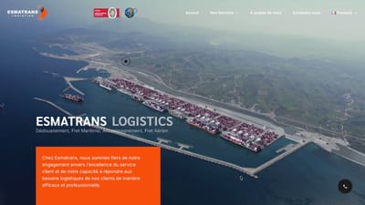 Création du site web et identité visuelle Esmatrans Logistics - Création de site internet