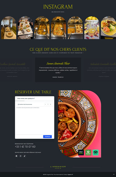 Création Site Web & SEO - L’arganier Paris - Website Creation