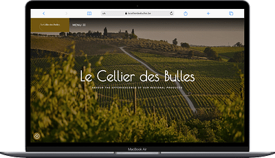 Création site internet pour Le Cellier des Bulles - Website Creatie