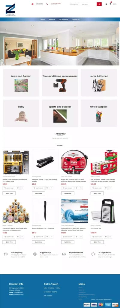 Ziloca - Multi-Category E-Commerce Marketplace - Website Creatie