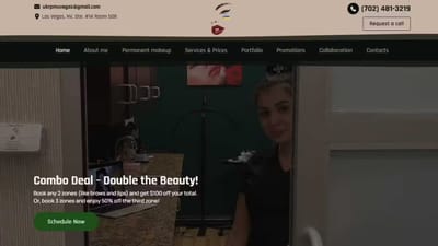 Site Web d’un Cabinet de Cosmétologie - Création de site internet