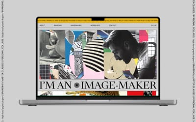 Web Design: A Vibrant Portfolio of Collage Art - Image de marque & branding
