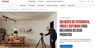 Canon Portugal - B2B, B2C E-Comm Leads / Strategy - Website Creation