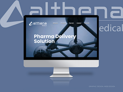 Website Mockup and ADV for Althena Medical - Graphic Design