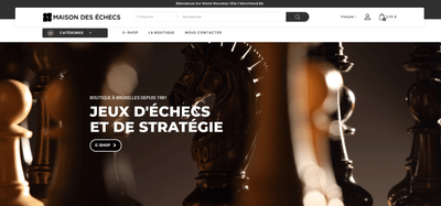 Refonte de la Maison des Échecs [e-shop] - E-commerce