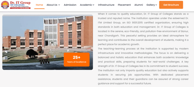 Dr IT Group of Colleges –Website Development | Digital Marketing - Software Ontwikkeling