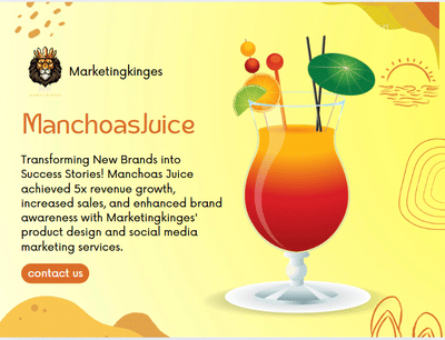 Manchoas Juice- Social Media Marketing , Local SEO - Digital Strategy