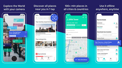 Virtlo AR Travel Guide app development - App móvil