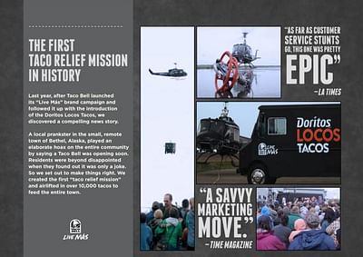 THE FIRST TACO RELIEF MISSION IN HISTORY - Publicidad