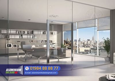 Glass Spider Glass Partition Euro Model Glass - Publicidad