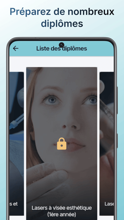 App mobile - Apprentissage de la médecine - App móvil