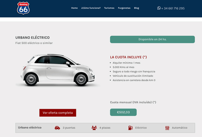 Renting 66 - Creación de Sitios Web