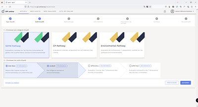 Application web d'audit d'impact du micro-crédit - Ergonomie (UX/UI)