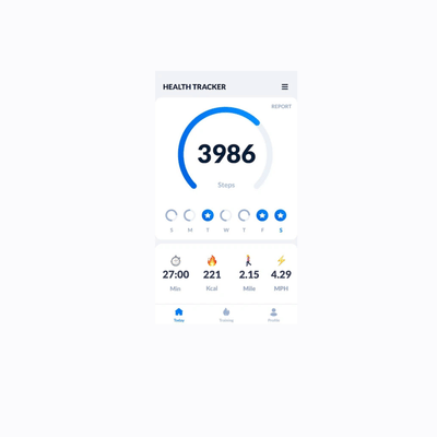 Step Tracker - Pedometer - Mobile App