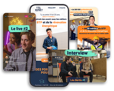Sourcing de Candidats - T'ES REFAIT ! - Création de site internet