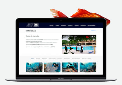 JUSTDIVE - Underwater Experiences - Création de site internet