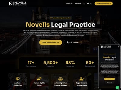 Novells Immigration Lawyer - Website Creation