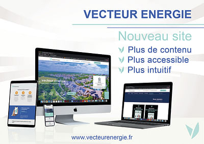 Création site internet VECTEUR ENERGIE - Webseitengestaltung