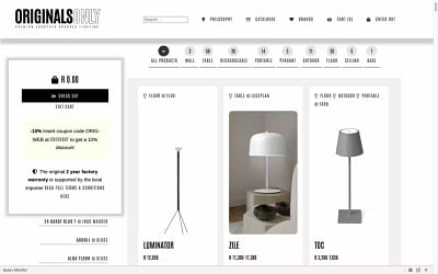 Web Design : originalsonly.co.za - Création de site internet