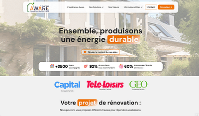 Création de site web dans les energies - Création de site internet