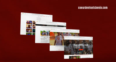 Coeurs d'enfants du Bénin - Website Creatie