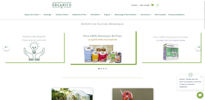 Projet Organico - Website Creatie