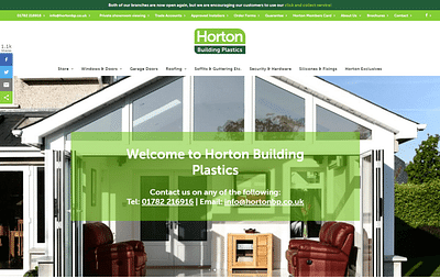 Horton Building Platics - Website Creatie