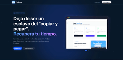 FunDocs | Automatiza y gestiona tus documentos/expedientes - Développement de Logiciel