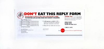 Eat this envelope - Werbung