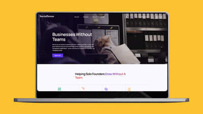 Multi-Page Martech Agency Website - Social Sense Vision - Webanwendung