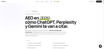 Guía AEO 2026: cómo conseguir que la IA cite a tu ecommerce - SEO