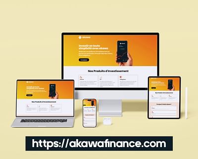 Création du site web officiel d'Akawa Finance - Community management