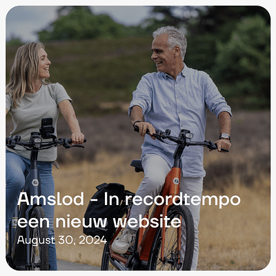 Amslod - In recordtempo een nieuw website - SEO