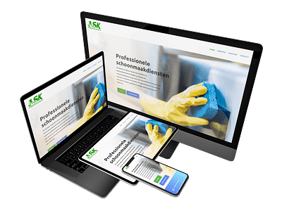 Website schoonmaakbedrijf SK Spotless Solutions - Website Creation