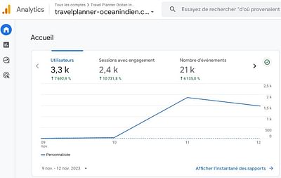 Chiffre annuel en seulement 2 jours avec GoogleAds - Publicidad