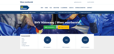 BHV Nieswaag - Website Creatie